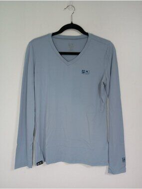 Pelagic AquaTek Long Sleeve Shirt Light Blue Medium UPF 50+ Protection